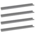 Pikkukuva 1 / 11: vidaXL Seinähyllyt 4 kpl harmaa 80x9x3 cm