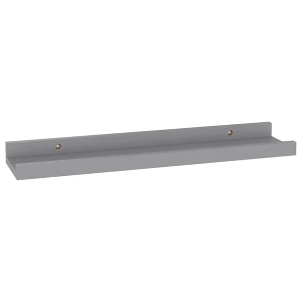 vidaXL væghylder 4 stk. 40x9x3 cm grå