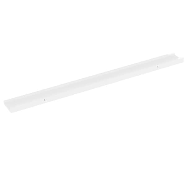 vidaXL Vegghyller 4 stk høyglans hvit 100x9x3 cm