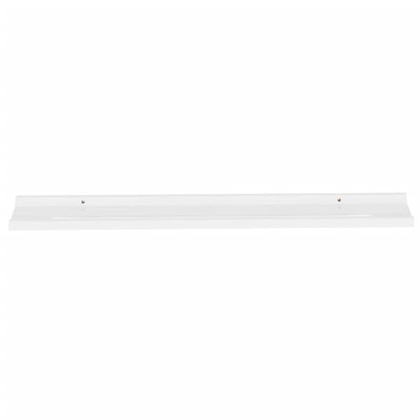 vidaXL Vägghyllor 4 st vit 100x9x3 cm