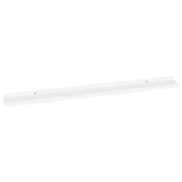 vidaXL Vägghyllor 4 st vit 100x9x3 cm