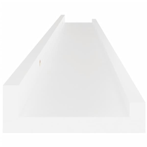vidaXL Vägghyllor 4 st vit 100x9x3 cm
