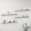 Miniatyrbilde 9 av 10: vidaXL Vegghyller 4 stk sonoma eik 115x9x3 cm