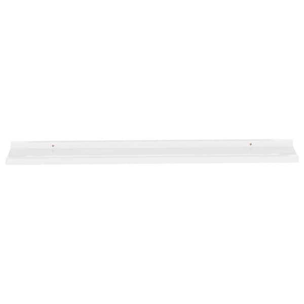 vidaXL væghylder 2 stk. 115x9x3 cm hvid højglans