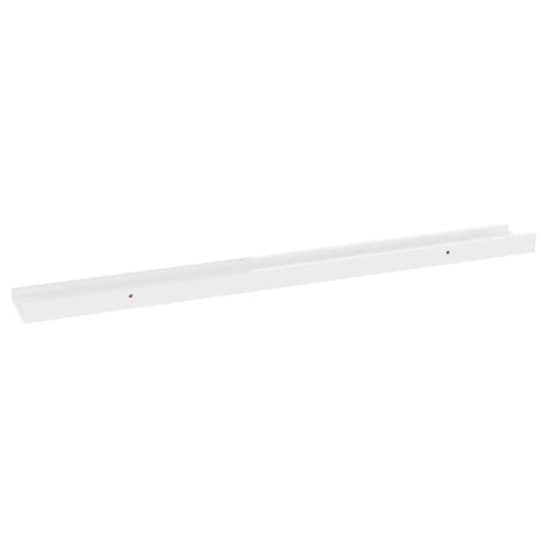 vidaXL væghylder 2 stk. 80x9x3 cm hvid højglans
