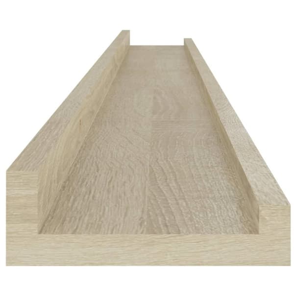 vidaXL Vägghyllor 2 st sonoma-ek 100x9x3 cm