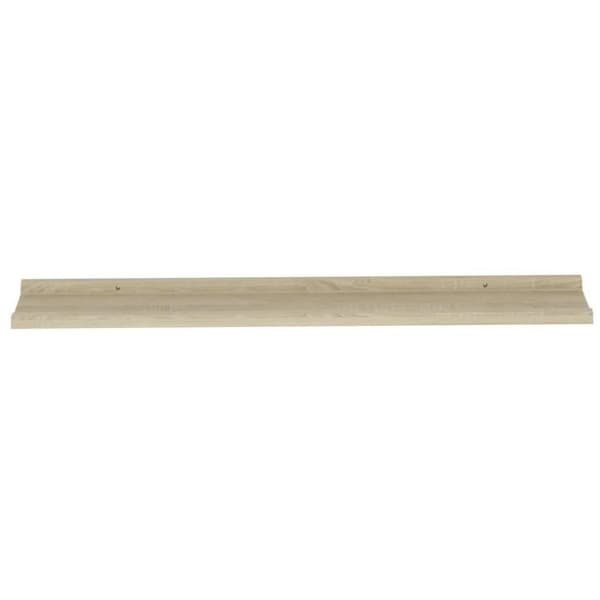 vidaXL væghylder 4 stk. 100x9x3 cm sonoma-eg