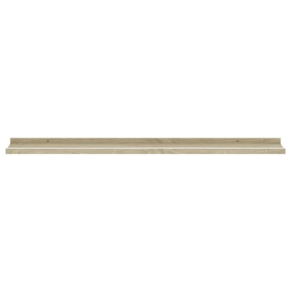 vidaXL Vegghyller 4 stk hvit og sonoma eik 100x9x3 cm