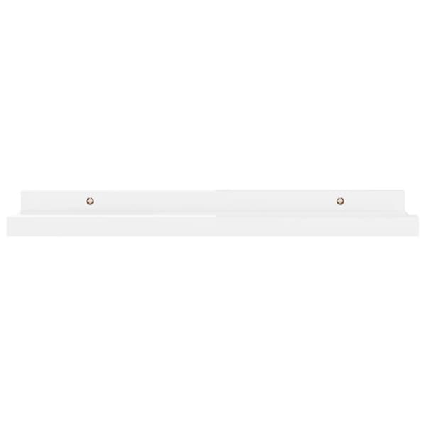 vidaXL væghylder 2 stk. 40x9x3 cm hvid højglans