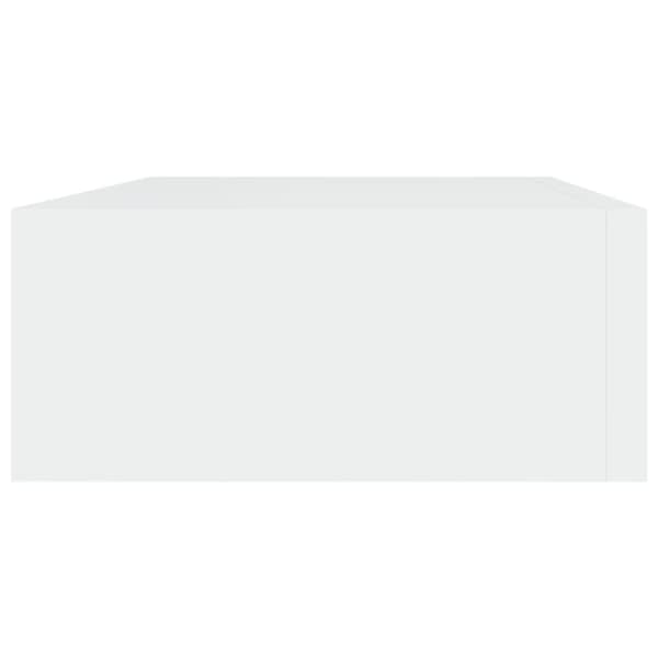 vidaXL væghylder med skuffer 2 stk. 40x23,5x10 cm MDF hvid