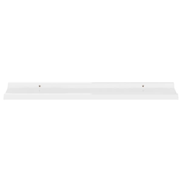 vidaXL Vägghyllor 4 st vit högglans 80x9x3 cm