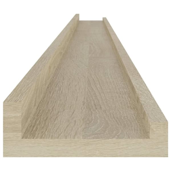 vidaXL Vegghyller 2 stk sonoma eik 115x9x3 cm