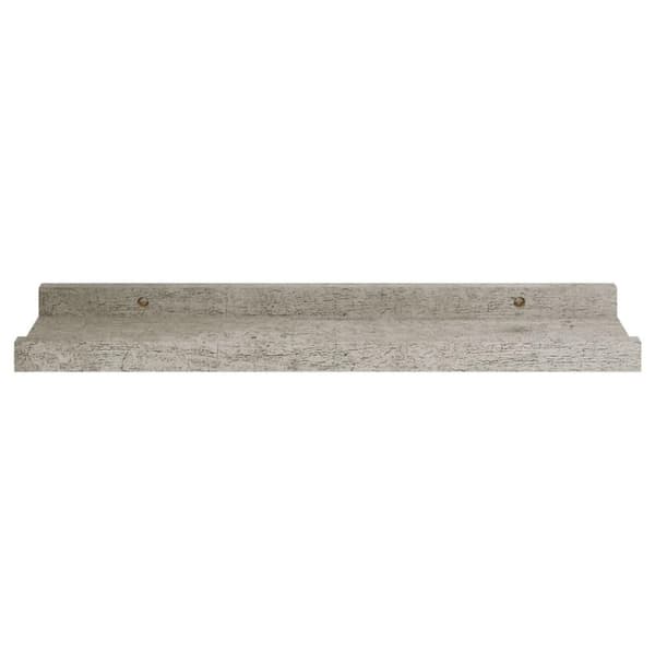 vidaXL Vägghyllor 2 st betonggrå 40x9x3 cm