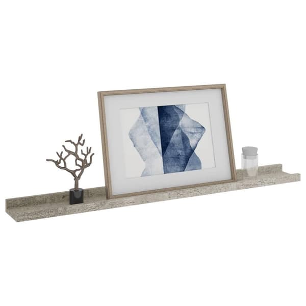 vidaXL væghylder 2 stk. 80x9x3 cm betongrå