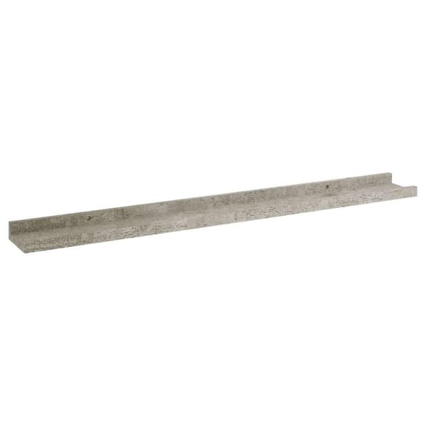 vidaXL væghylder 2 stk. 80x9x3 cm betongrå