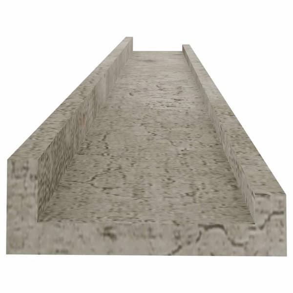 vidaXL væghylder 2 stk. 80x9x3 cm betongrå