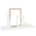 Miniatyrbilde 3 av 10: vidaXL Vegghyller 4 stk hvit 40x9x3 cm