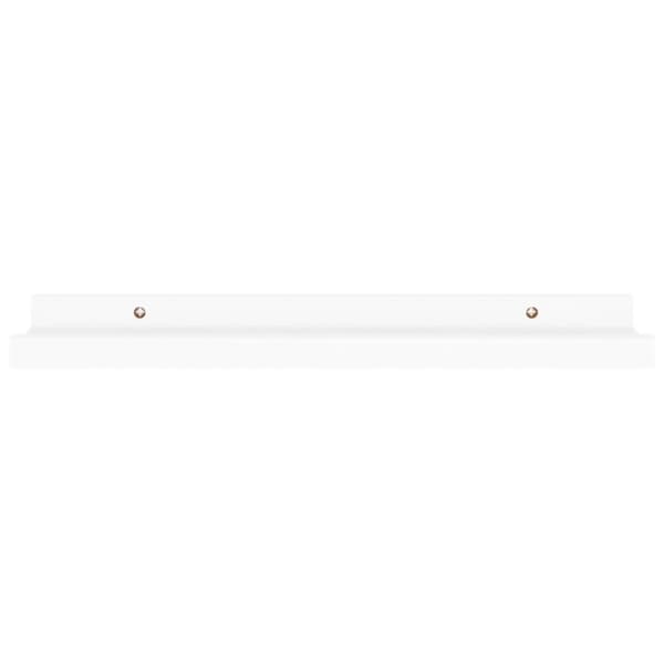 vidaXL Vegghyller 4 stk hvit 40x9x3 cm