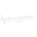 Miniatyrbilde 9 av 10: vidaXL Vegghyller 4 stk hvit 40x9x3 cm