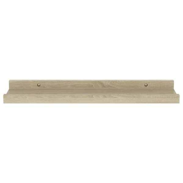 vidaXL Vägghyllor 4 st sonoma-ek 40x9x3 cm