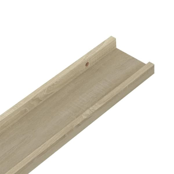 vidaXL Vägghyllor 4 st sonoma-ek 40x9x3 cm