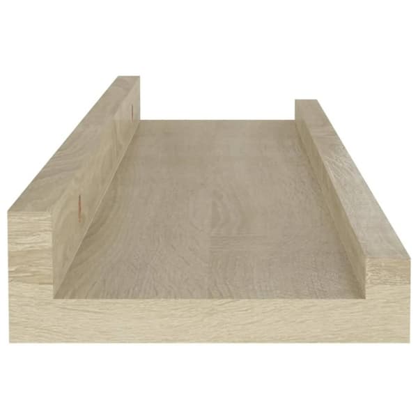 vidaXL Vägghyllor 4 st sonoma-ek 40x9x3 cm
