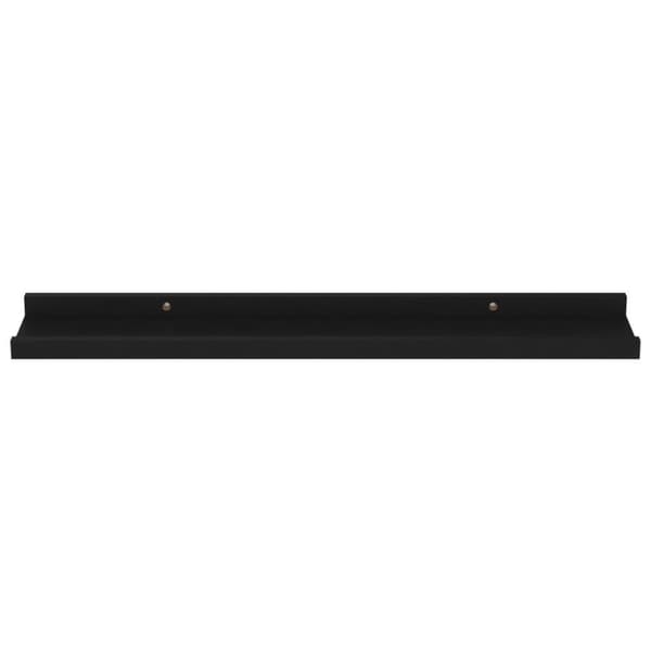 vidaXL Vegghyller 4 stk svart 60x9x3 cm