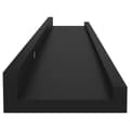 Miniatyrbilde 7 av 10: vidaXL Vegghyller 4 stk svart 60x9x3 cm