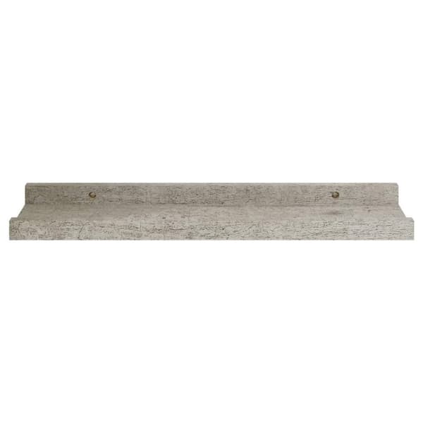 vidaXL Vägghyllor 4 st betonggrå 40x9x3 cm