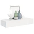 Miniatyrbild 3 av 8: vidaXL Väggmonterad låda vit 60x23,5x10 cm MDF