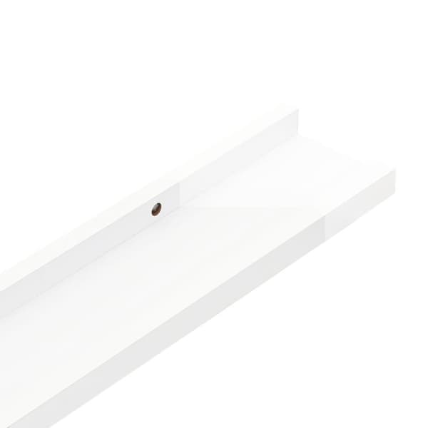 vidaXL væghylder 4 stk. 60x9x3 cm hvid højglans