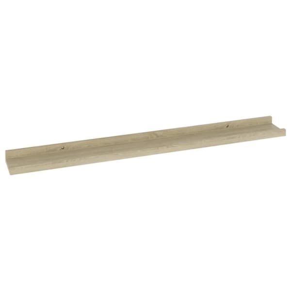 vidaXL væghylder 4 stk. 80x9x3 cm sonoma-eg