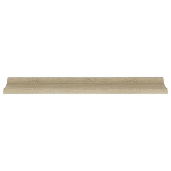 vidaXL væghylder 4 stk. 80x9x3 cm sonoma-eg