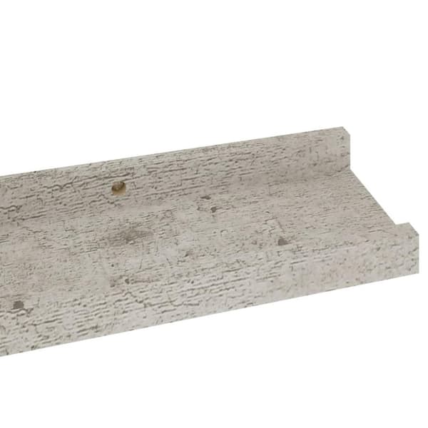 vidaXL væghylder 2 stk. 60x9x3 cm betongrå