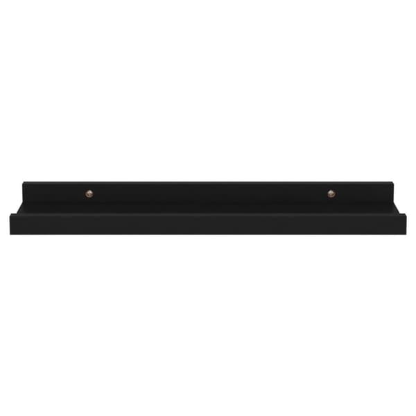 vidaXL Seinähyllyt 4 kpl musta 40x9x3 cm