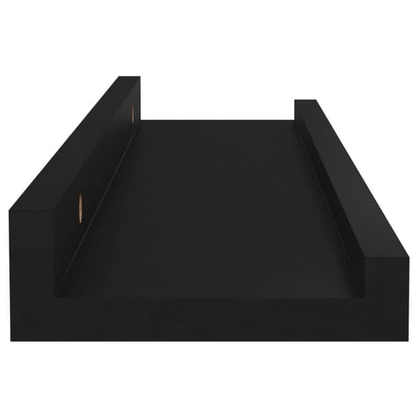 vidaXL Seinähyllyt 4 kpl musta 40x9x3 cm