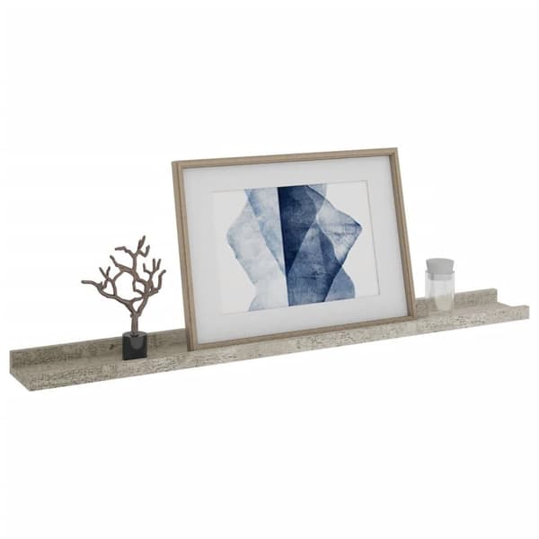 vidaXL væghylder 4 stk. 80x9x3 cm betongrå