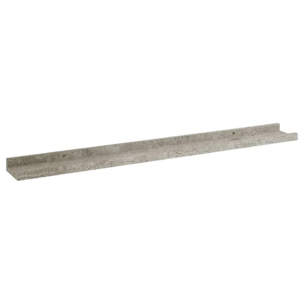 vidaXL væghylder 4 stk. 80x9x3 cm betongrå