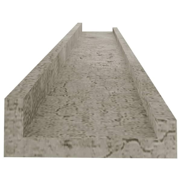 vidaXL væghylder 4 stk. 80x9x3 cm betongrå