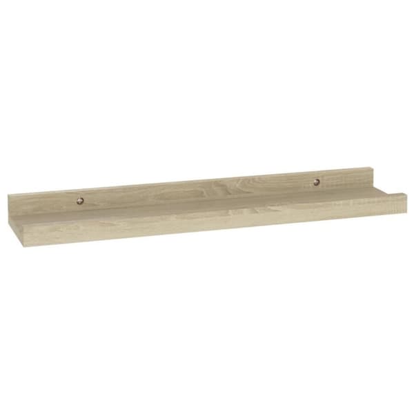 vidaXL væghylder 2 stk. 40x9x3 cm sonoma-eg