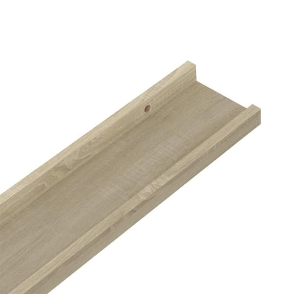 vidaXL væghylder 2 stk. 40x9x3 cm sonoma-eg
