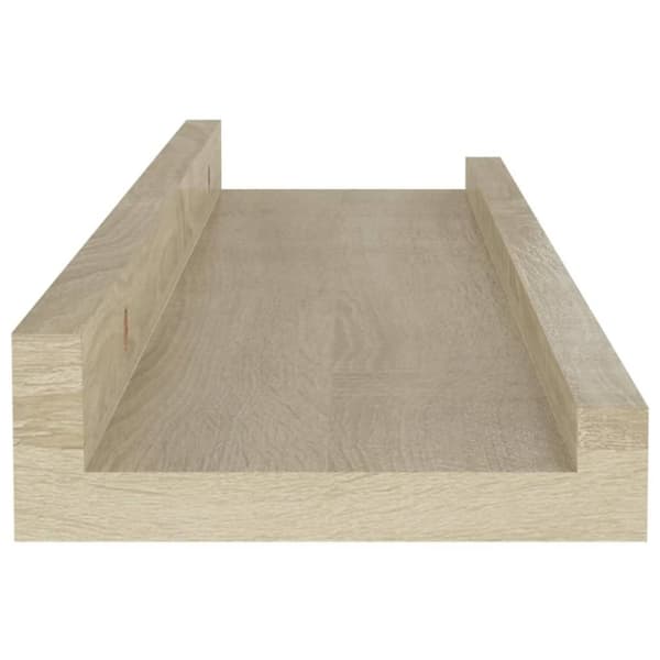 vidaXL væghylder 2 stk. 40x9x3 cm sonoma-eg