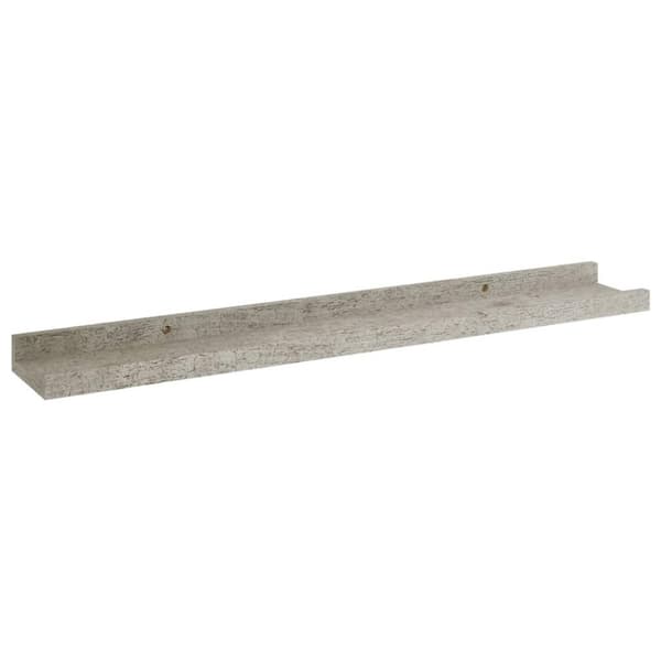 vidaXL væghylder 4 stk. 60x9x3 cm betongrå