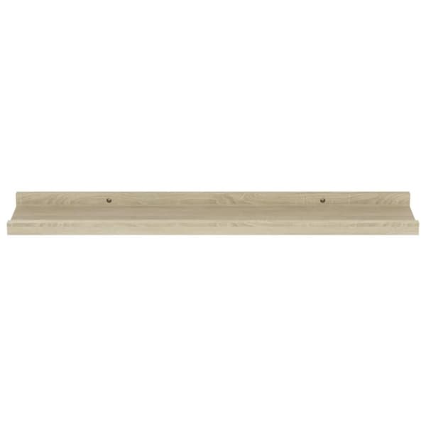 vidaXL væghylder 4 stk. 60x9x3 cm sonoma-eg