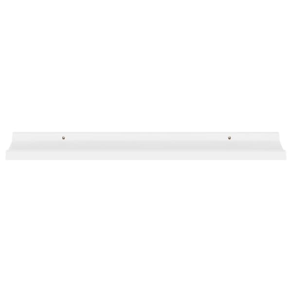 vidaXL Vägghyllor 4 st vit 80x9x3 cm
