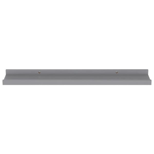 vidaXL Vegghyller 4 stk grå 60x9x3 cm