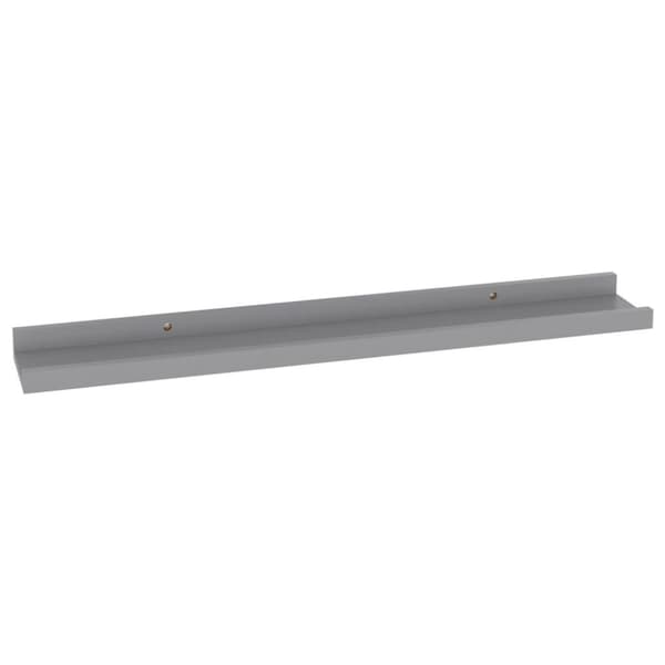 vidaXL Vegghyller 4 stk grå 60x9x3 cm