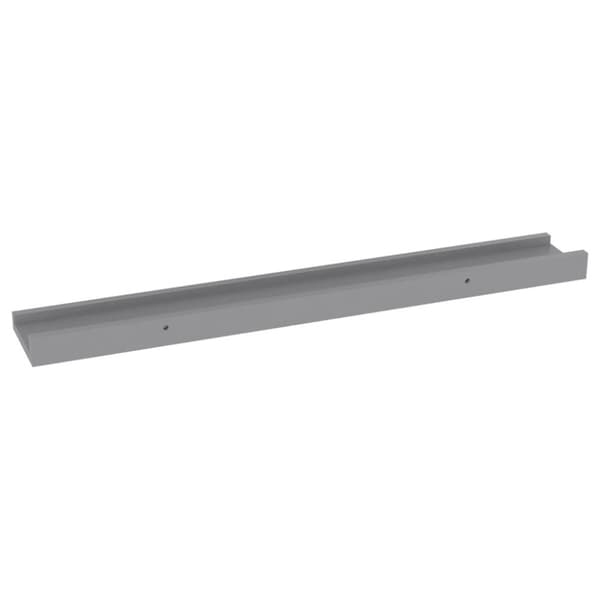 vidaXL Vegghyller 4 stk grå 60x9x3 cm