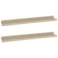 Miniatyrbilde 1 av 10: vidaXL Vegghyller 2 stk sonoma eik 60x9x3 cm