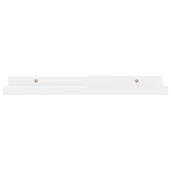 vidaXL væghylder 4 stk. 40x9x3 cm hvid højglans